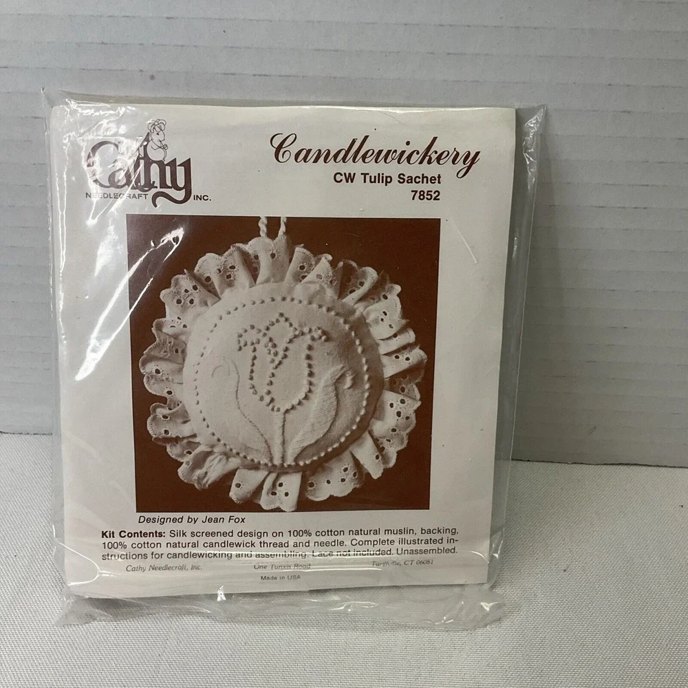 Cathy Needlecrafting Candlewickery CW Tulip‎ Sachet Kit #7852